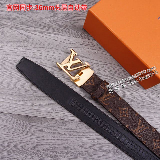 LV爆款男士皮帶 路易威登經典自動平滑款腰帶  jjp2202